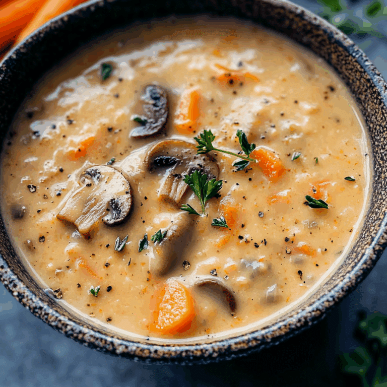 Mushroom Carrot Soup