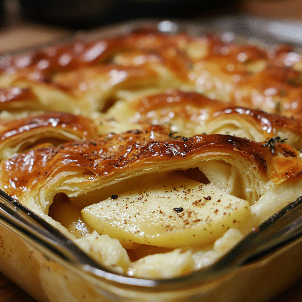 Apple Cheddar Crescent Casserole