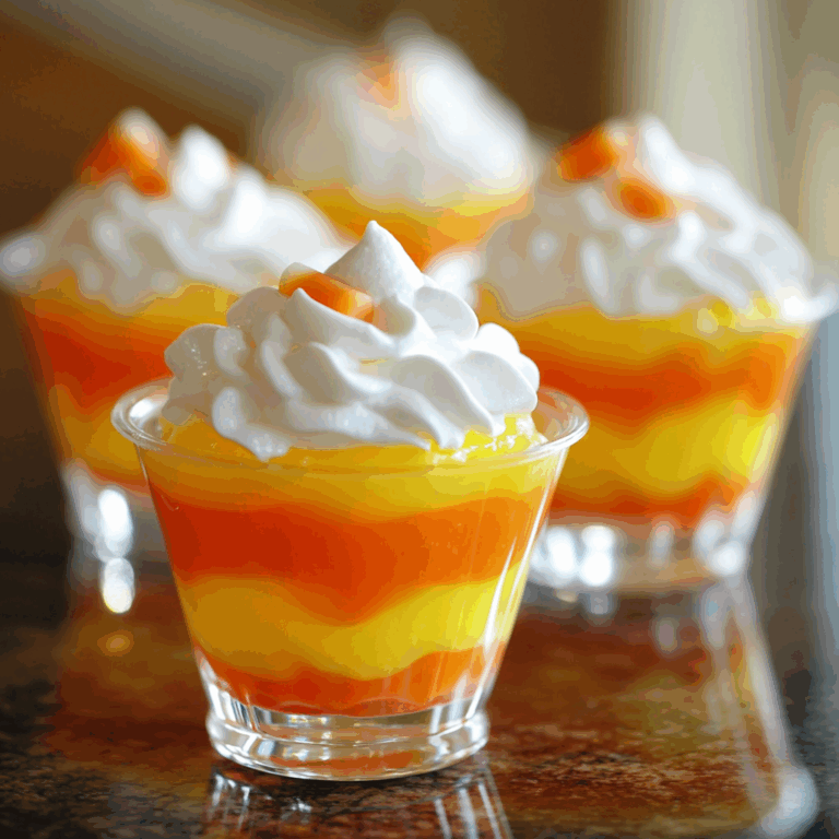 Candy Corn Dessert Cups