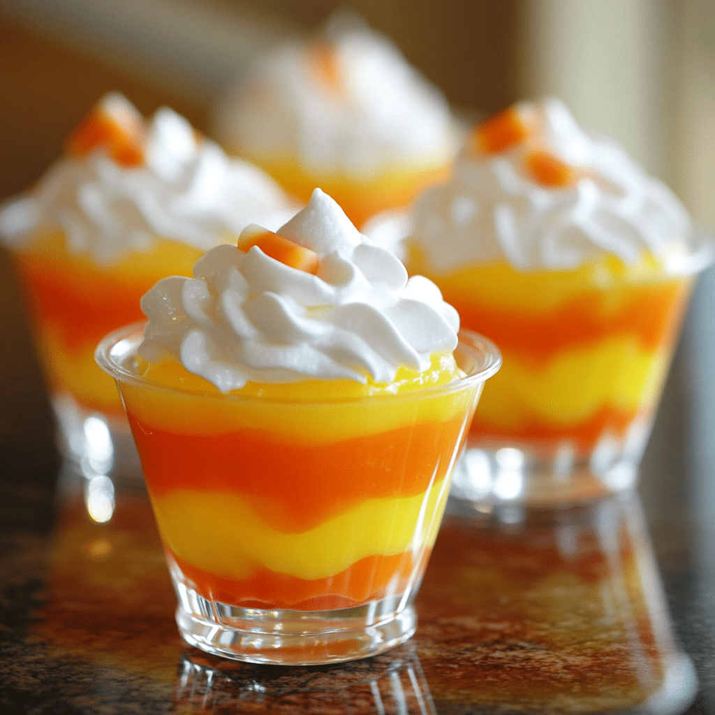 Candy Corn Dessert Cups