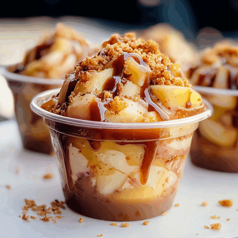 Caramel Apple Dessert Cups