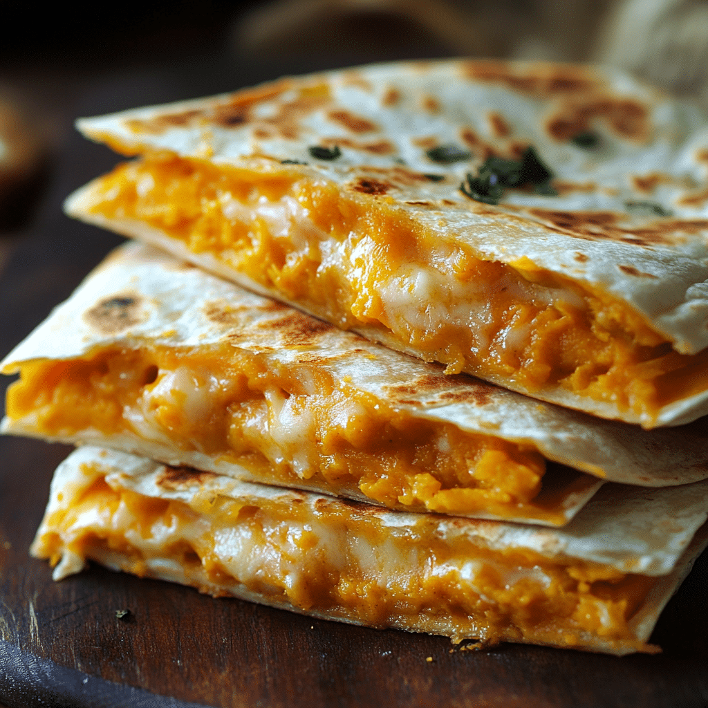 Cheesy Pumpkin-Shaped Quesadillas