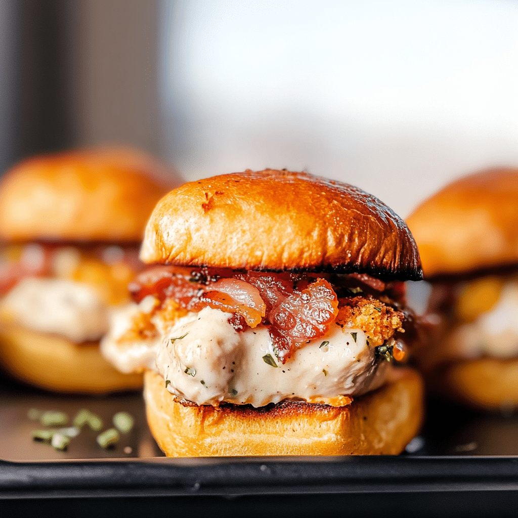 Chicken Bacon Ranch Sliders