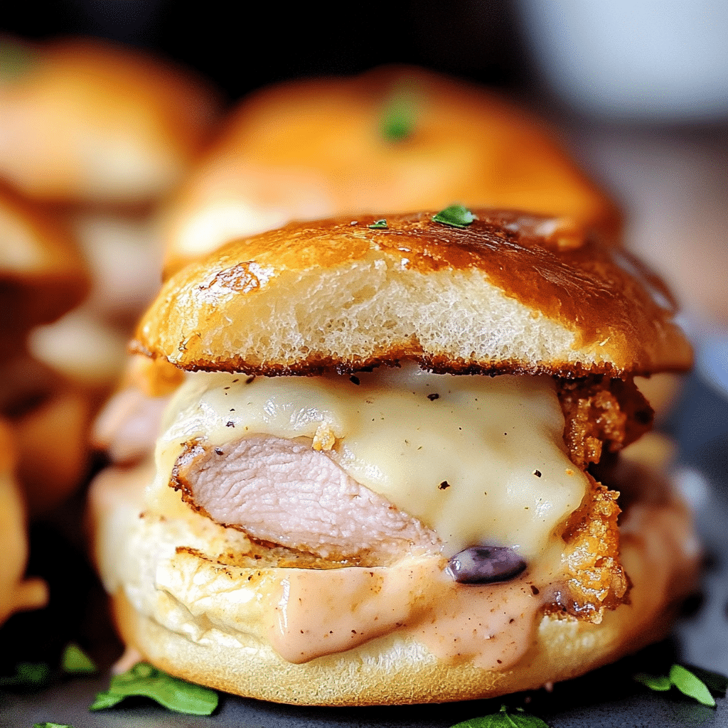 Chicken Cordon Bleu Sliders