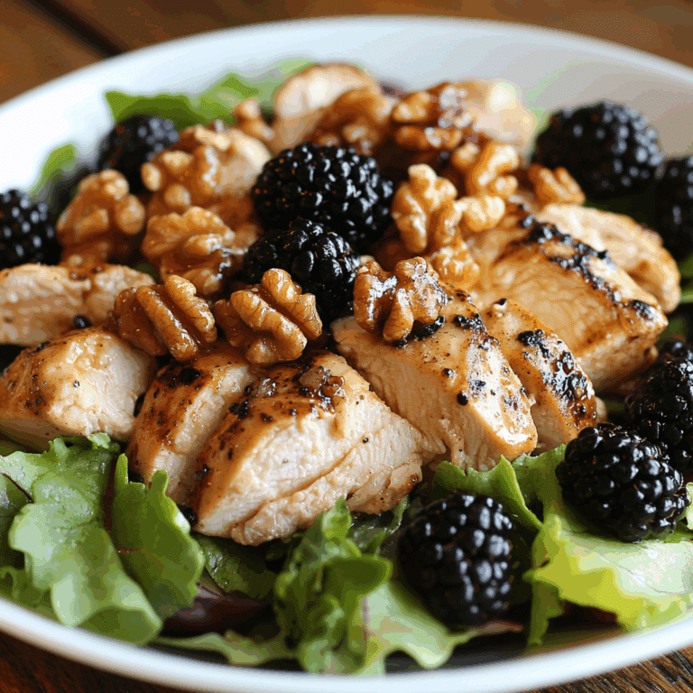 Chicken Salad with Blackberries and Walnuts