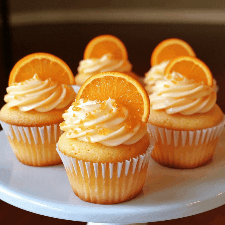 Creamsicle Mini Cupcakes with Orange Vanilla Frosting