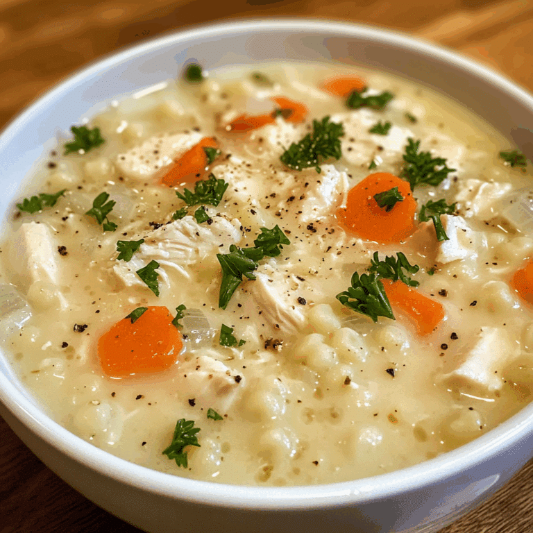 Creamy Italian Chicken Soup with Pastina