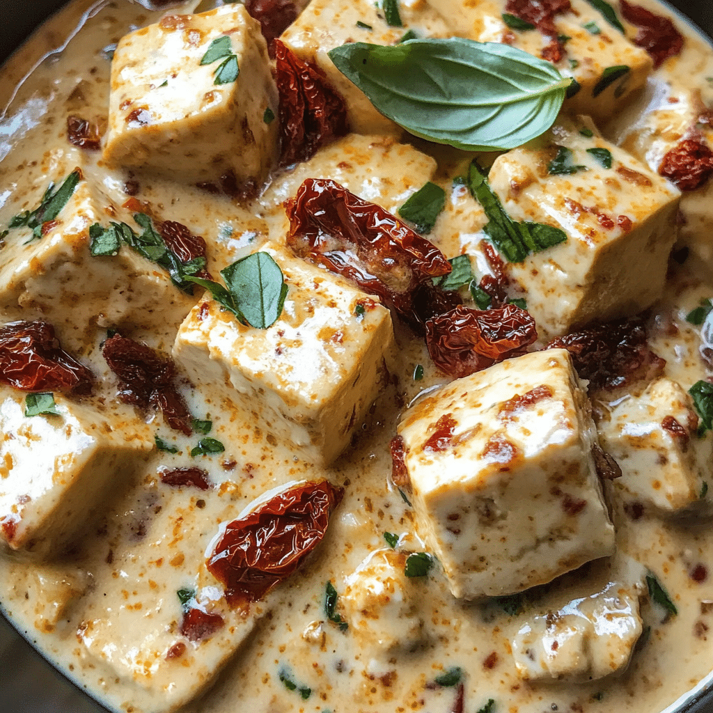 Creamy Marry Me Tofu with Sun-Dried Tomatoes