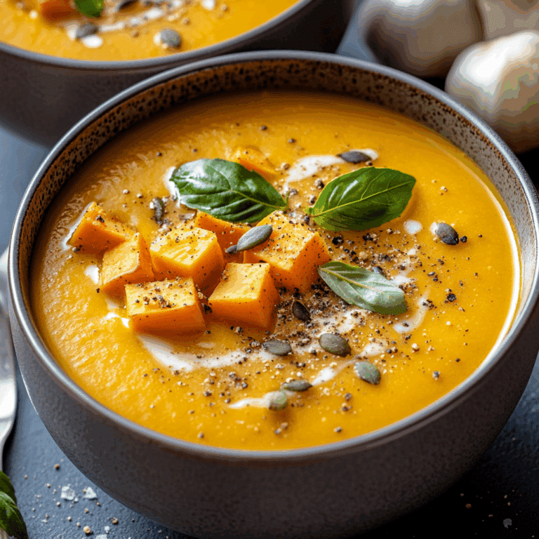 Creamy Pumpkin and Sweet Potato Soup