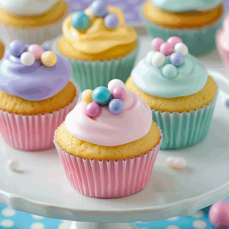 Cupcakes with Fun Fondant Toppers