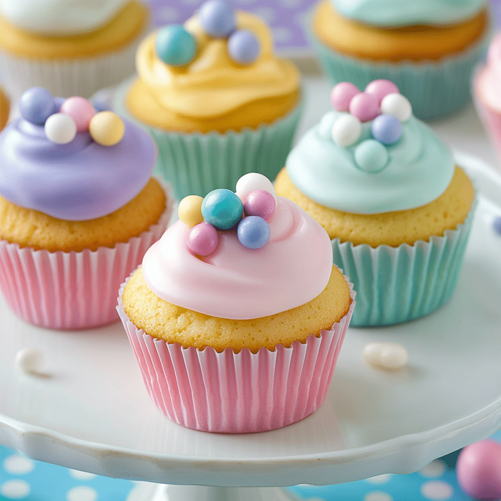 Cupcakes with Fun Fondant Toppers