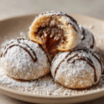 Nutella-Stuffed Snowball Cookies