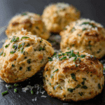 Onion Chive Biscuits with Parmesan Cheese