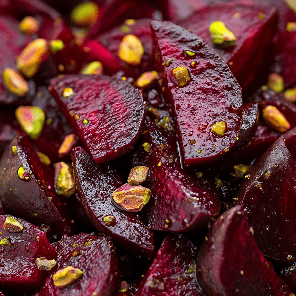 Roasted Beet Salad with Pistachios