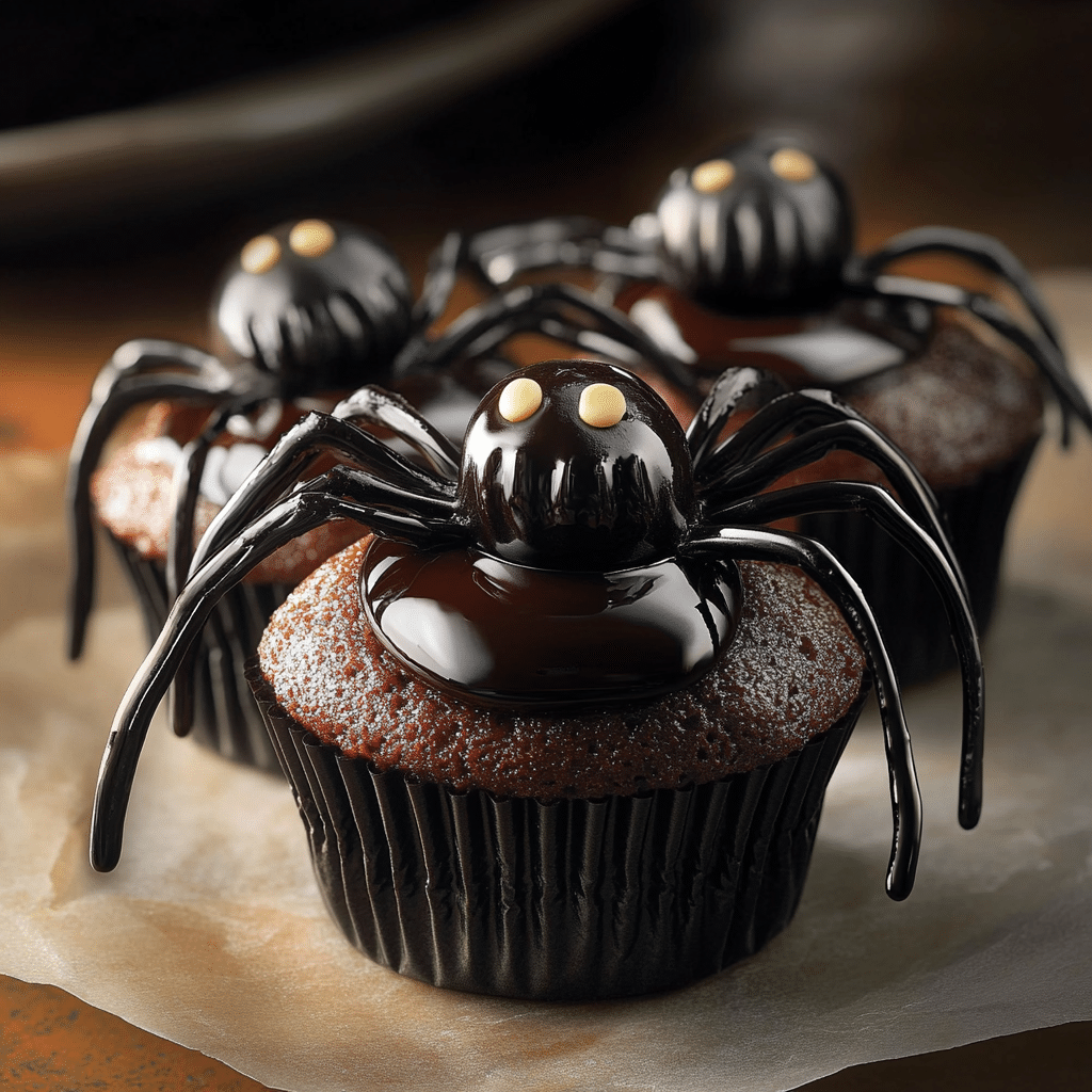 Spider Cupcakes for Festive Parties