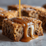 Sticky Toffee Blondies with Sea Salt Toffee Sauce