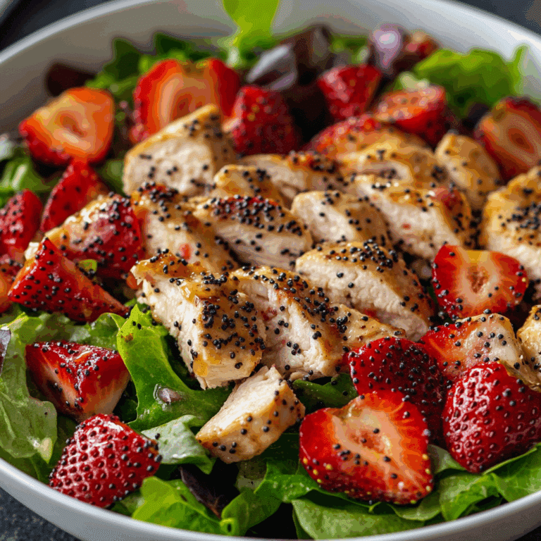 Strawberry Poppyseed Chicken Salad