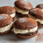 Tiramisu Whoopie Pies with Mascarpone Coffee Filling