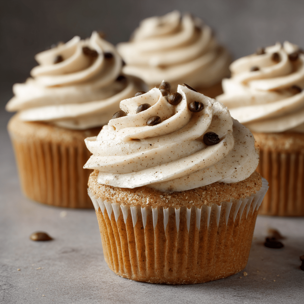 Vanilla Coffee Cupcakes with Creamy Frosting