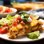 4-Ingredient Chicken Quesadilla Casserole