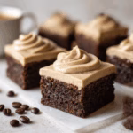 Coffee Brownies with Creamy Coffee Frosting