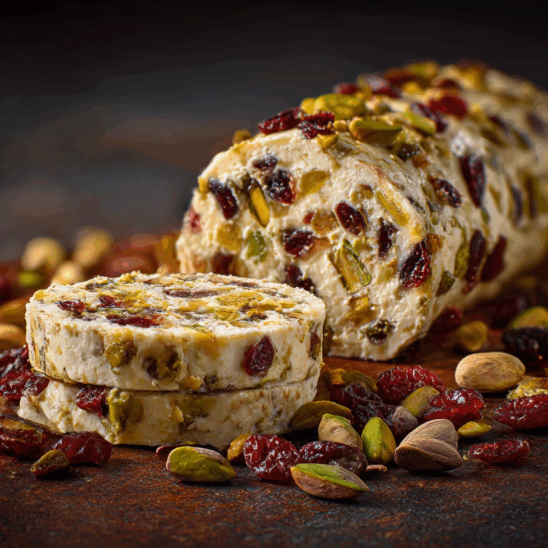 Cranberry Pistachio Cheese Log