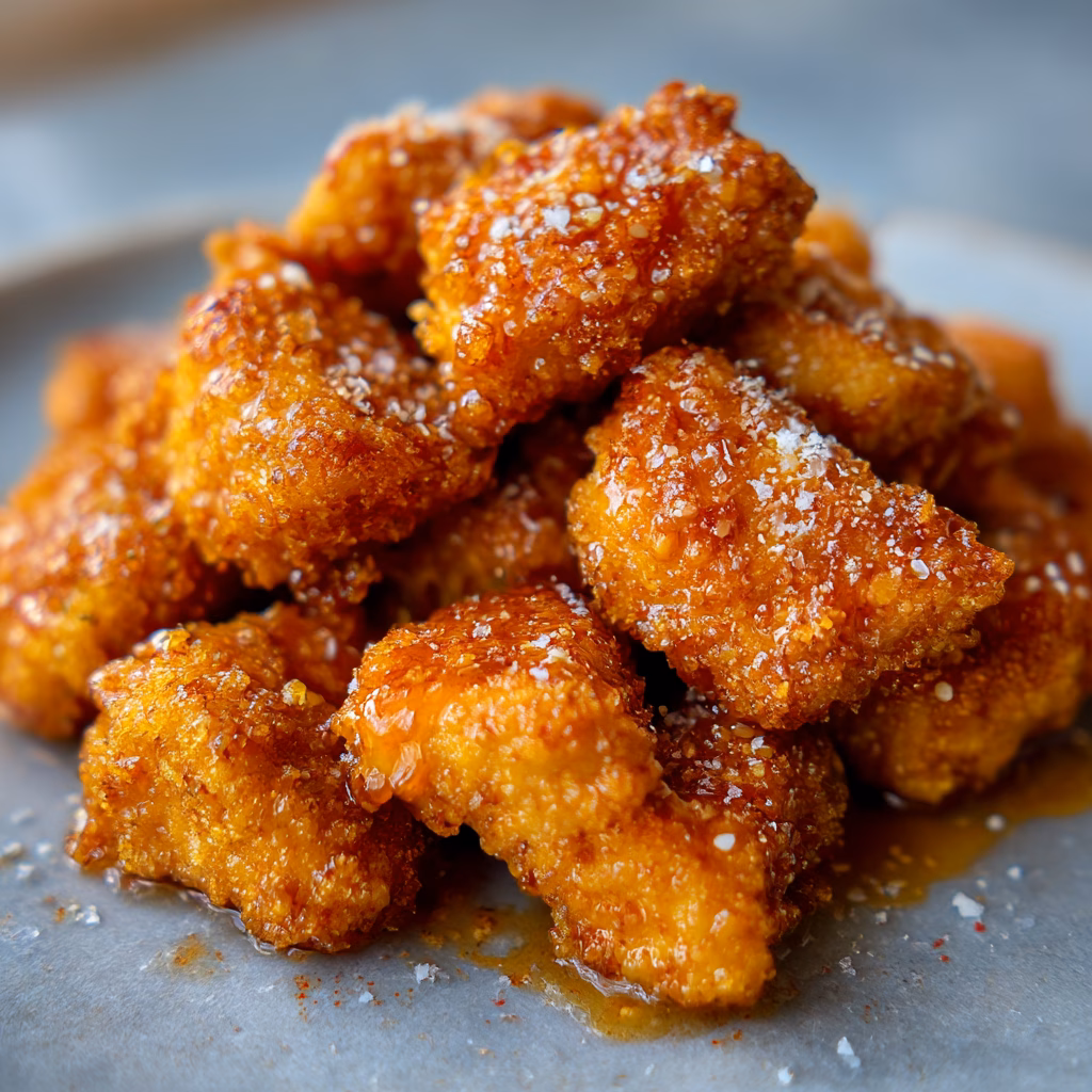 Crispy Hot Honey Chicken Nuggets