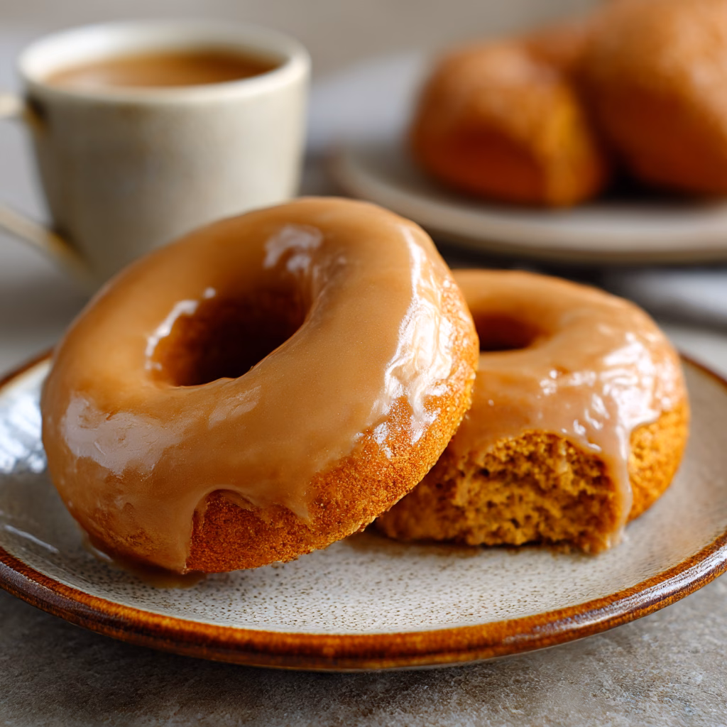 Gluten-Free Pumpkin Donuts with Brown Sugar Glaze