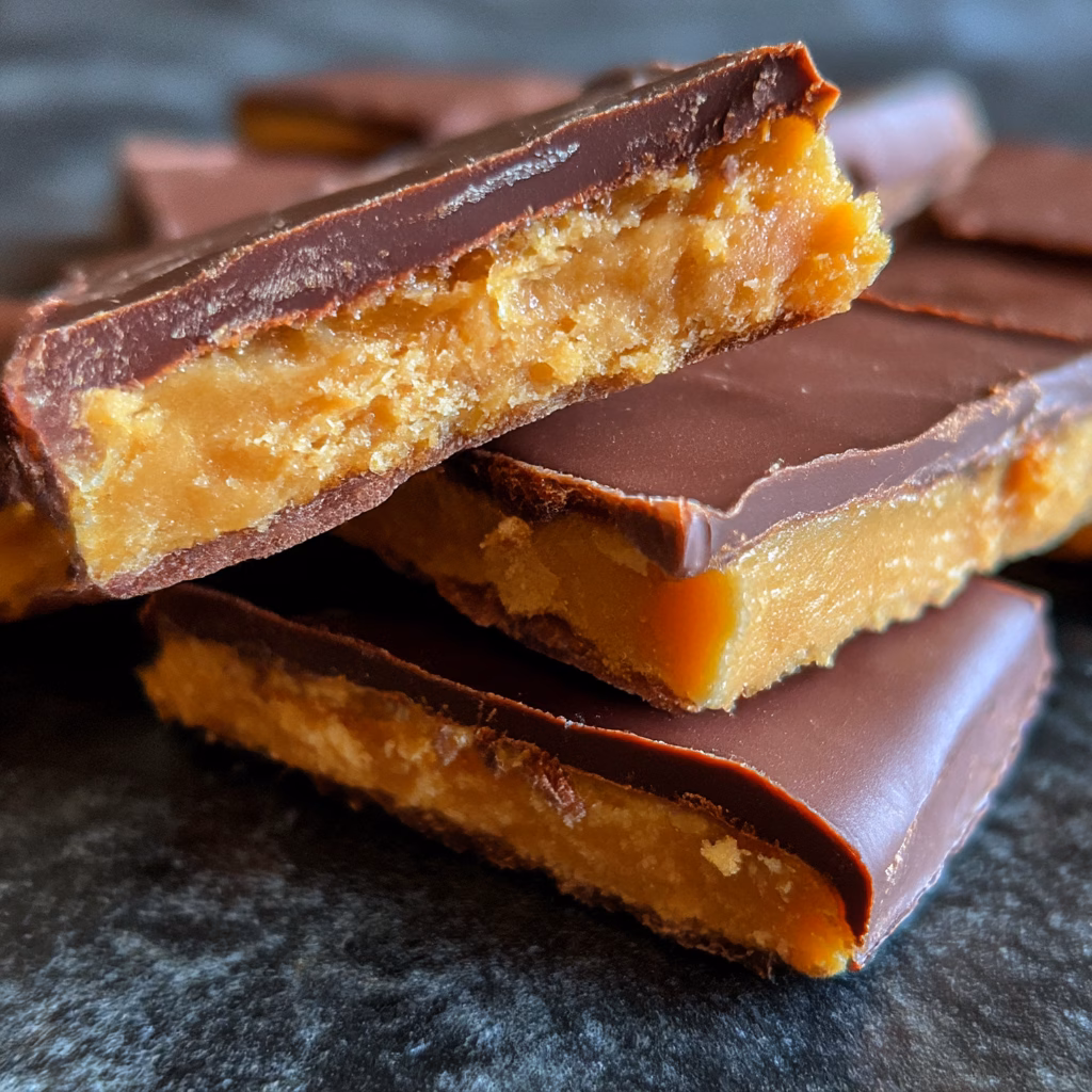 Homemade Butterfingers with Peanut Butter and Chocolate