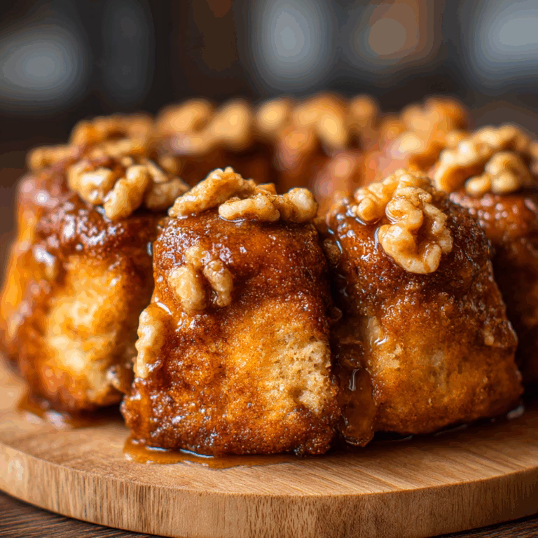 Homemade Monkey Bread with Cinnamon and Walnuts