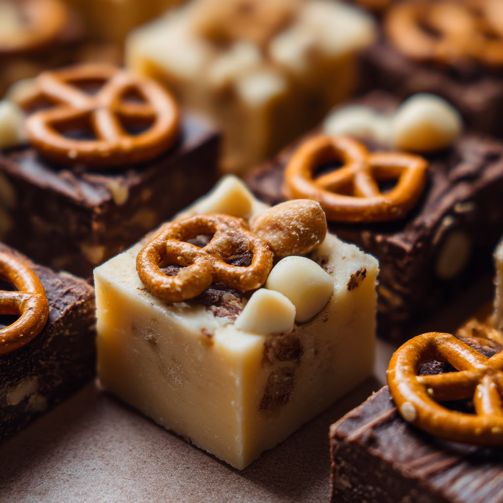 No-Bake Reindeer Tracks Fudge