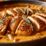 Pumpkin Parmesan Chicken Skillet
