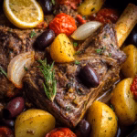 Slow Cooker Greek Lamb Shanks