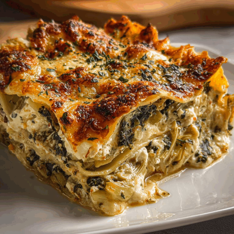 Spinach Artichoke Lasagna