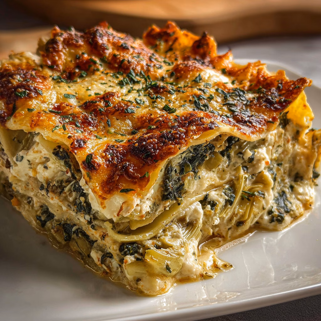 Spinach Artichoke Lasagna